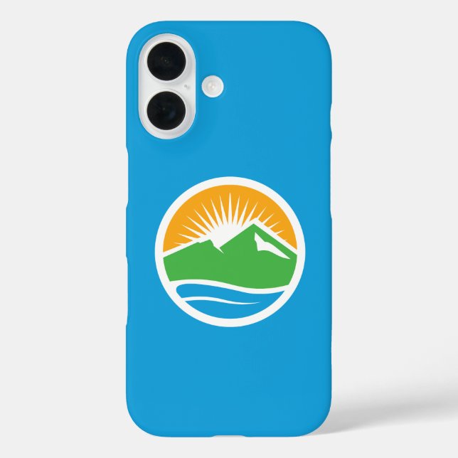 Funda iPhone 16 Bandera de Provo, Utah (Reverso )
