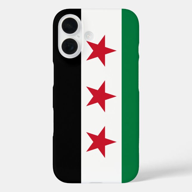 Funda iPhone 16 Bandera de Siria (diciembre de 2024) (Reverso )