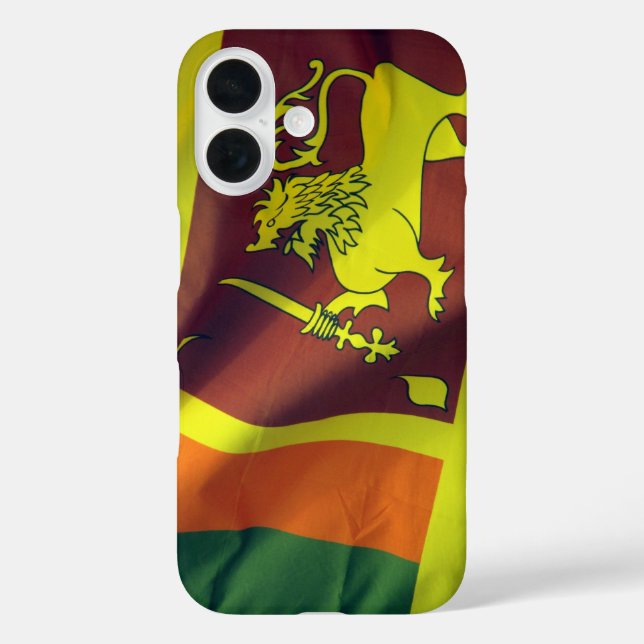 Funda iPhone 16 bandera de sri lanka (Reverso )