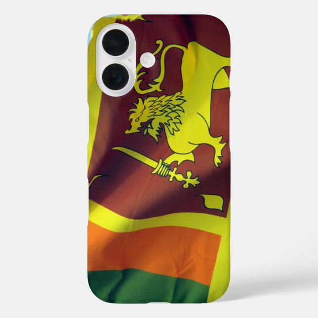 Funda iPhone 16 bandera de sri lanka (Reverso )