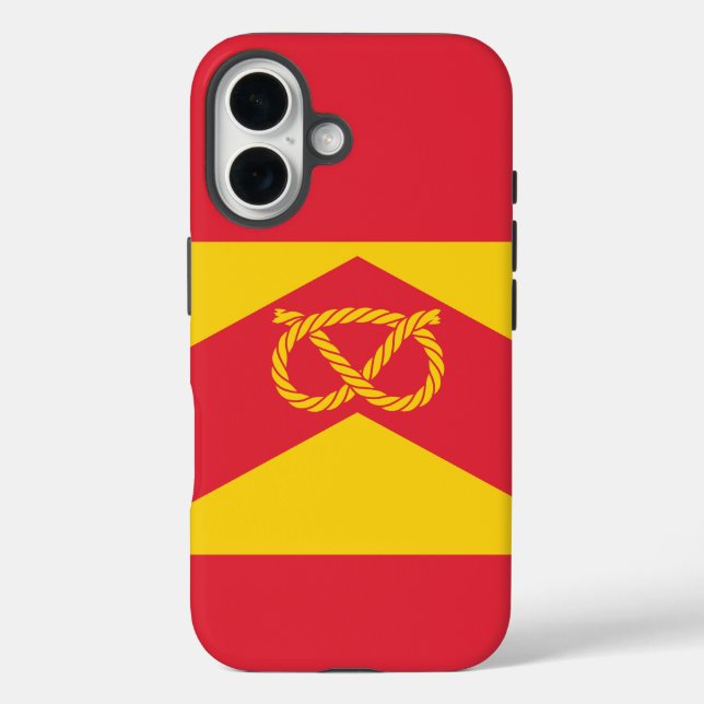 Funda iPhone 16 Bandera de Staffordshire (Reverso )