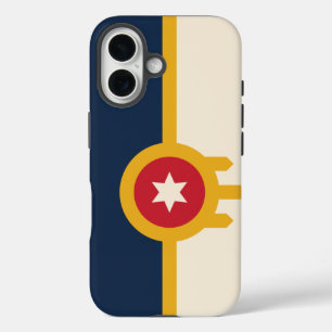 Funda iPhone 16 Bandera de Tulsa, Oklahoma