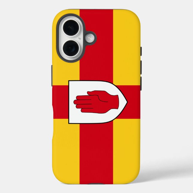 Funda iPhone 16 Bandera de Ulster (Reverso )