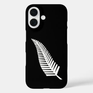 Funda iPhone 16 bandera del helecho plateado (NZ)