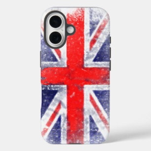 Funda iPhone 16 Bandera del Reino Unido