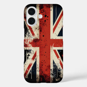Funda iPhone 16 Bandera del Reino Unido