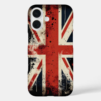Funda iPhone 16 Bandera del Reino Unido
