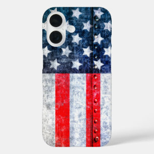Funda iPhone 16 Bandera estadounidense