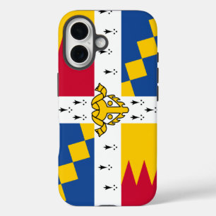 Funda iPhone 16 Bandera/Estandarte de Armas de Birmingham, Inglate