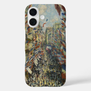 Funda iPhone 16 Bandera francesa vintage de Monet Arte callejero d