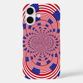 Funda iPhone 16 Bandera Hermosa y Asombrosa de los Estados Unidos