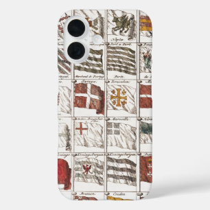 Funda iPhone 16 Banderas Náuticas Antiguas del Mundo Póster