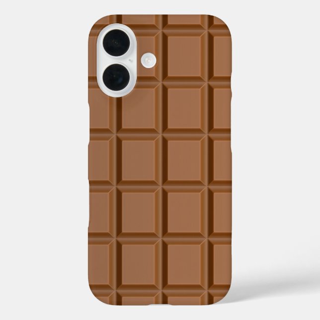 Funda iPhone 16 Bar de vaina de chocolate (Reverso )