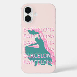 Funda iPhone 16 Barcelona Travel Art, España, Viajes Art