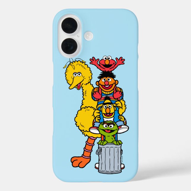 Funda iPhone 16 Barrio Sésamo | Plaza de Plaza Sésamo (Reverso )