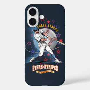 Funda iPhone 16 Baseball Stars & Stripes (Modo oscuro)