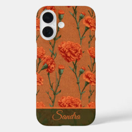 Funda iPhone 16 Beautiful Christmas Gift Carnation Custom