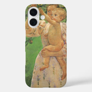 Funda iPhone 16 Bebé alcanzando una manzana de Mary Cassatt