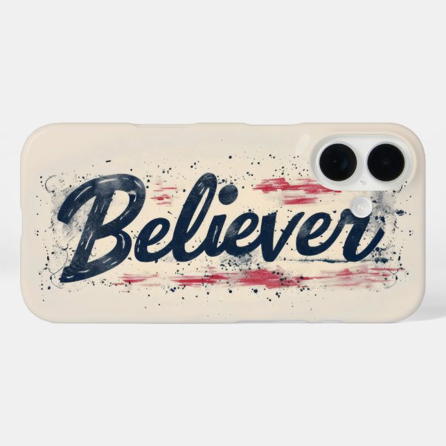 Funda iPhone 16 Believer Slogan Urban (Reverso (Horizontal))