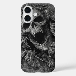 Funda iPhone 16 Belleza sombría, esqueleto de la muerte