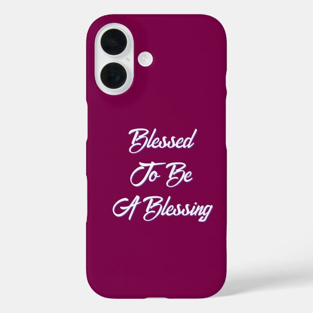Funda iPhone 16 Bendito Sea Un Vino Bendito (Reverso )