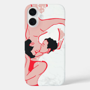 Funda iPhone 16 Beso etéreo en las olas