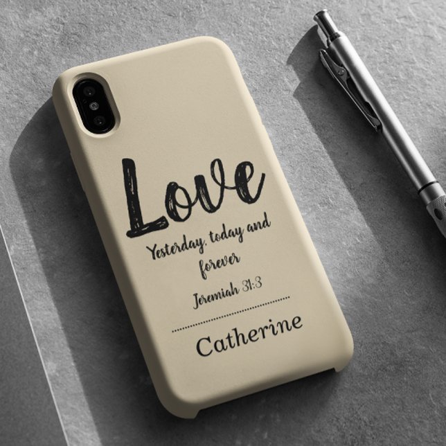 Funda iPhone 16 Biblia verse Beige (Subido por el creador)