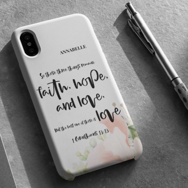 Funda iPhone 16 Biblia Verse Floral (Subido por el creador)