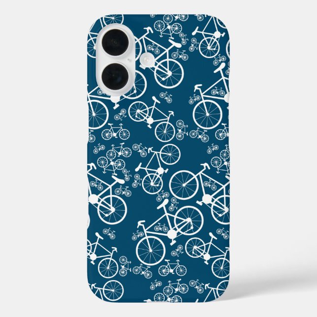 Funda iPhone 16 Bicicletas grandes y pequeñas (Reverso )