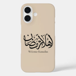 Funda iPhone 16 Bienvenido Ramadan Caligrafía Árabe Thuluth