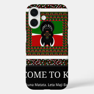 Funda iPhone 16 Bienvenidos a Kenia Hakuna Matata