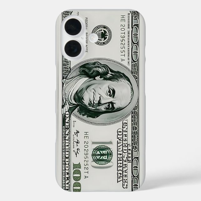 Funda iPhone 16 billete de US $100 (Reverso )