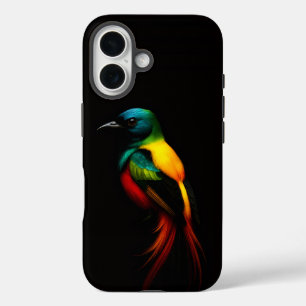 Funda iPhone 16 Black 4 Luxe iPhone 16 Funda-mate, arcoiris