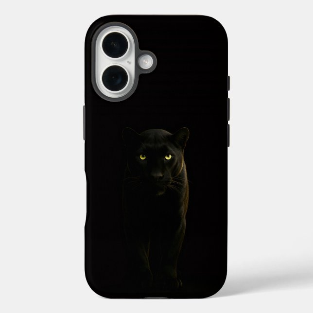 Funda iPhone 16 Black 4 Luxe iPhone 16 Mate, Black Panther (Reverso )