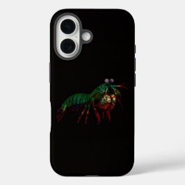 Funda iPhone 16 Black 4 Luxe iPhone 16 Mate, Mantis Shrimp