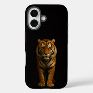 Funda iPhone 16 Black 4 Luxe iPhone 16 Mate, Noble Tiger