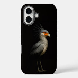 Funda iPhone 16 Black 4 Luxe iPhone 16 Mate, Secretarybird