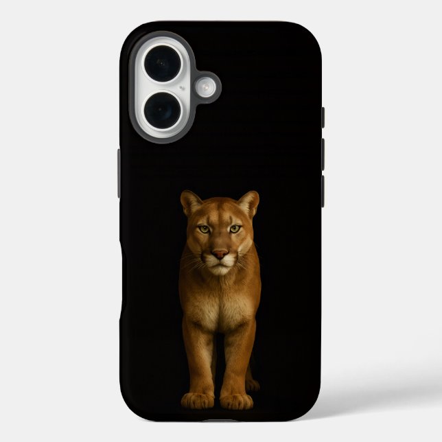 Funda iPhone 16 Black 4 Luxe iPhone 16 Mate, Silent Prime Puma (Reverso )