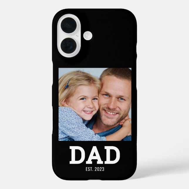 Funda iPhone 16 Black Dad Established Photo (Reverso )