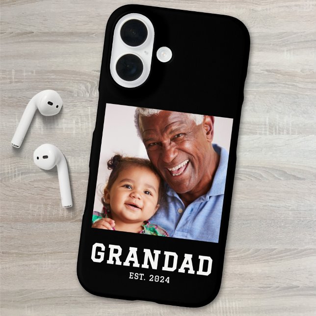 Funda iPhone 16 Black Grandad Established Bold Photo (Subido por el creador)