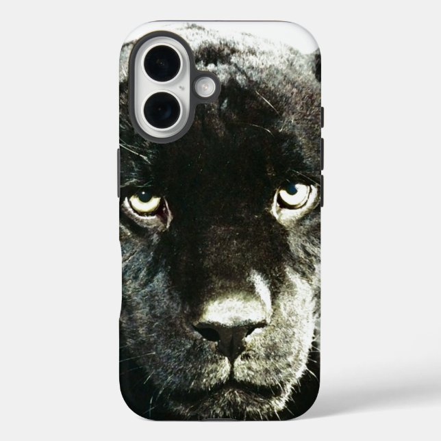Funda iPhone 16 Black Jaguar Panther (Reverso )