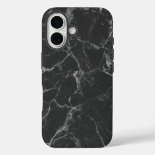 Funda iPhone 16 Black Marble