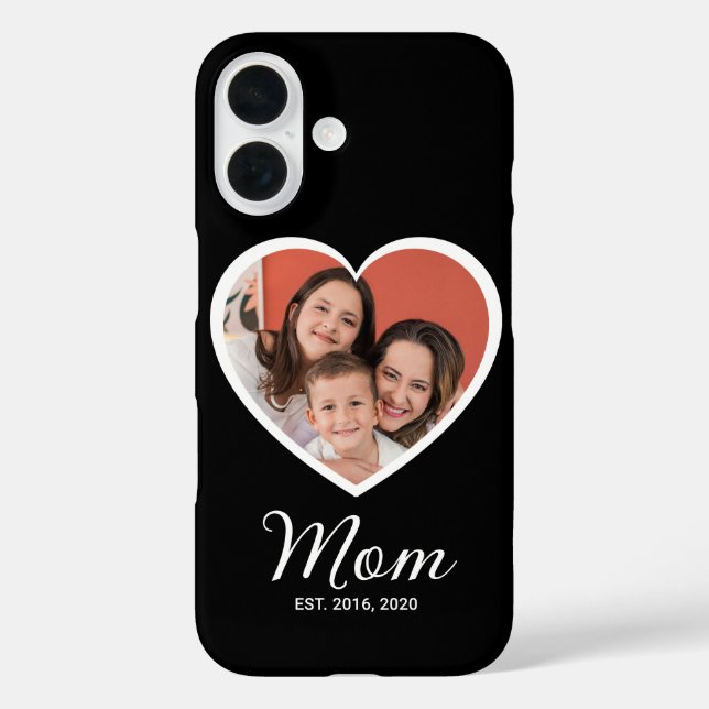 Funda iPhone 16 Black Mom Established Script Photo Case-Mate (Reverso )