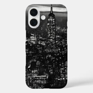Funda iPhone 16 Black White Retro Nueva York