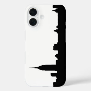 Funda iPhone 16 Blanco negro Nueva York