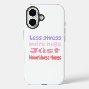 Funda iPhone 16 Blanco Quirky Hug Momfulness