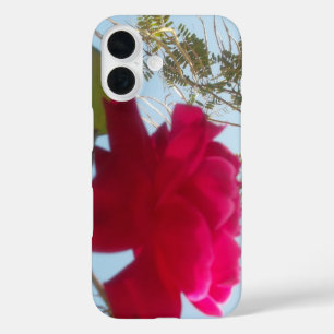 Funda iPhone 16 Bloom celestial: Un Rosa contra el cielo