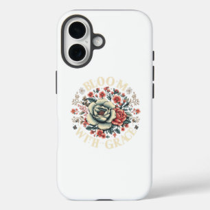 Funda iPhone 16 Bloom con diseño floral de Grace