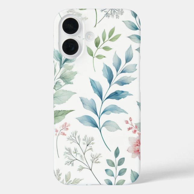Funda iPhone 16 Bloom elegante: estuche Floral para iPhone (Reverso )