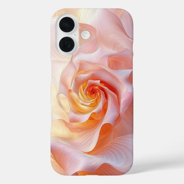 Funda iPhone 16 Bloom espiral Rosa (Reverso )